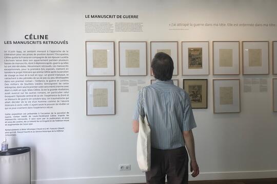 L'exposition "Céline. Les manuscrits retrouvés" à la Galerie Gallimard (Paris 7e)