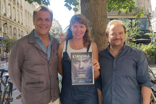 De gauche à droite : Stéphane Watelet, Anne Besson et Victor Battaggion