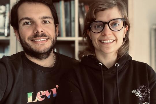 Vincent Galesne et Samantha Satorres-Olivié, de la librairie Momie à Lorient