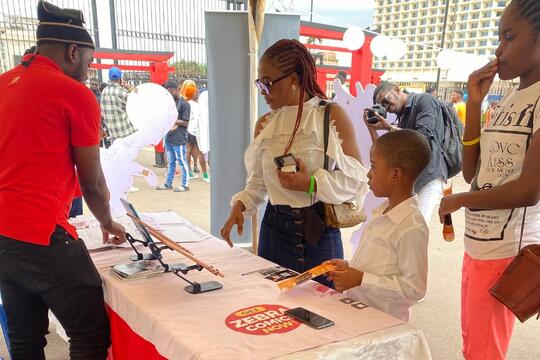Zebra Comics au K-Mer Otaku Festival 2023, à Yaoundé au Cameroun.