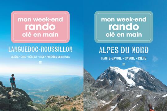 Les premiers titres de la collection "Mon week-end rando clé en main" des éditions Glénat
