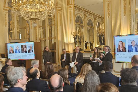 Conférence de presse du Festival du Livre de Paris animée par son directeur général Pierre-Yves Bérenguer