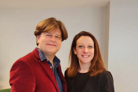 Pierre Gomy et Anne-Laure Chaumeil du groupe Lefebvre 
