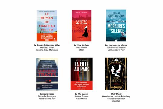 Les 6 finaliste du prix Maison de la Presse 2025