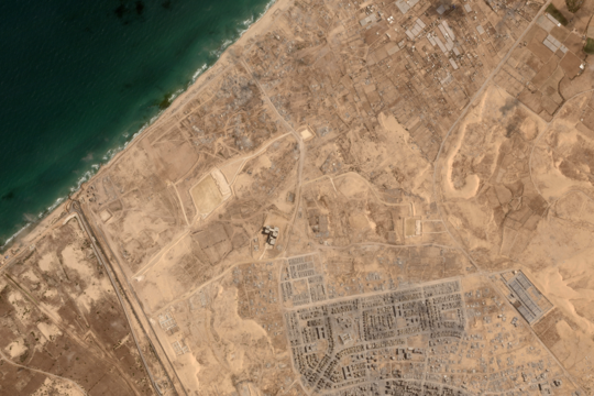 La bande de Gaza vue du ciel