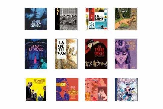 Une partie de la première sélection du prix BD Fnac / France Inter 2026
