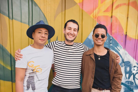 Les fondateurs de Raion Editions (De gauche à droite) Arthur Var, Clovis Salvat et Octave Ly