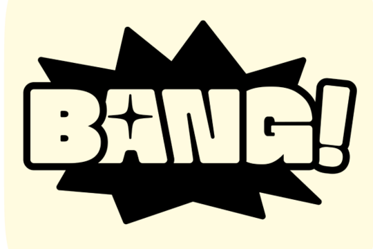 Logo de l'application Bang! disponible sur les plateformes de téléchargement