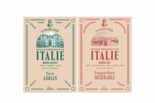 Les deux premiers ouvrages de la collection "Le Grand Tour", Pierre Adrian et François-Henri Désérable