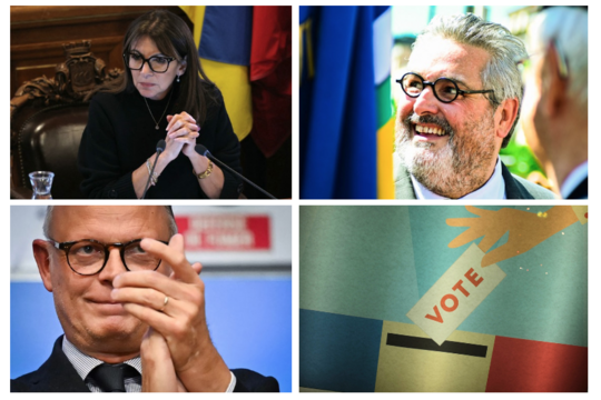 Anne Hidalgo, Olivier Bianchi et Édouard Philippe