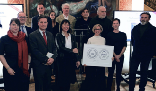 Les membres du Jury du prix François Sommer et la lauréate, Valentine Goby