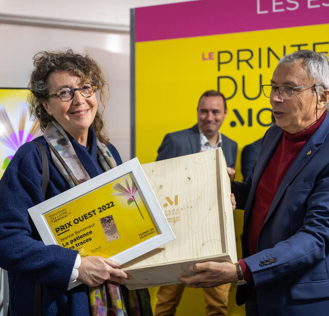 Jeanne Benameur Prix Ouest 2022 Printemps du livre de Montaigu