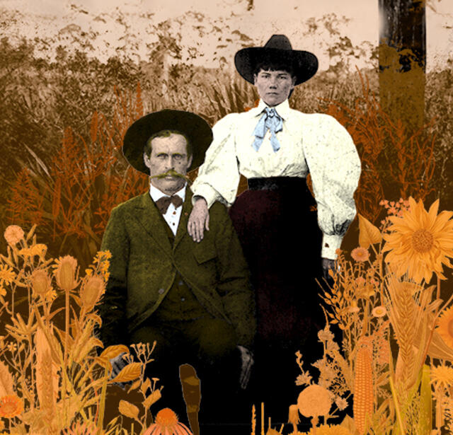 Laura Ingalls Wilder et Almanzo Wilder.