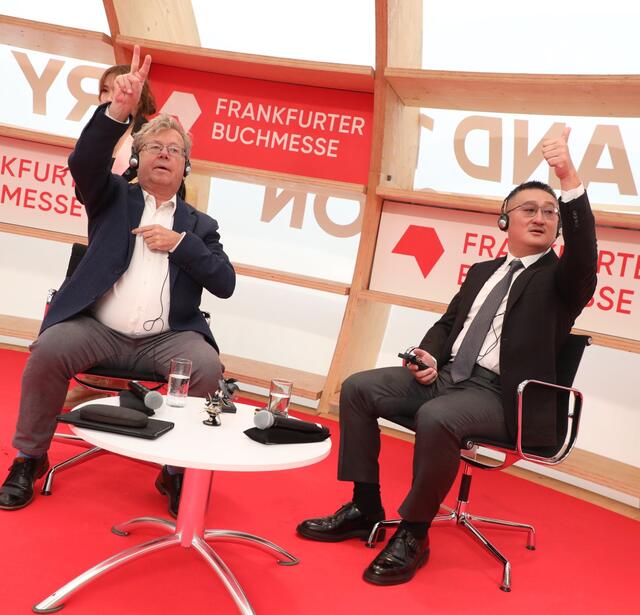 Ruediger Wischenbart et Hou Xiaonin