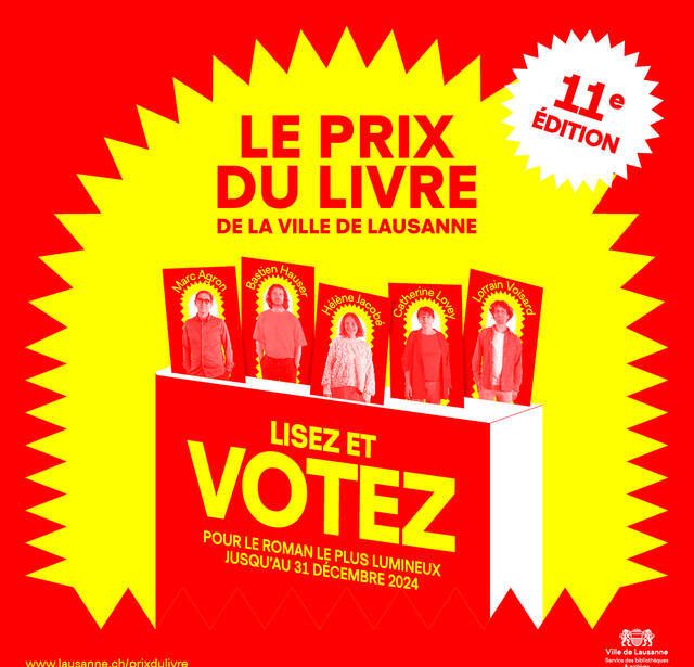 Visuel Prix du livre de la ville de Lausanne 2024