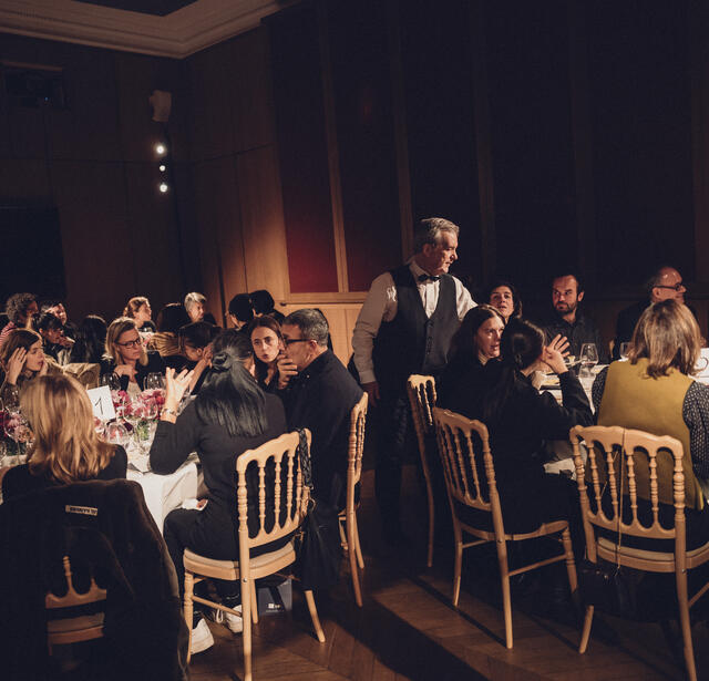 Vue d'ensemble du dîner des primo-romanciers
