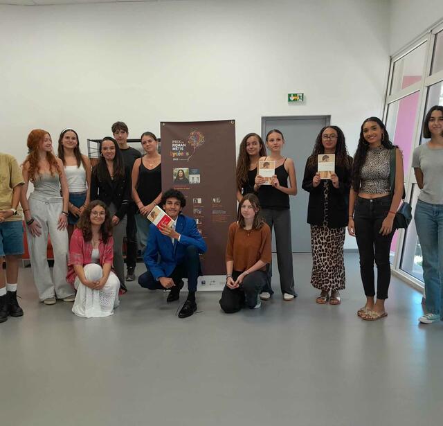 Le jury de lycéens de la 14e édition du prix Roman Métis des lycéens 2024