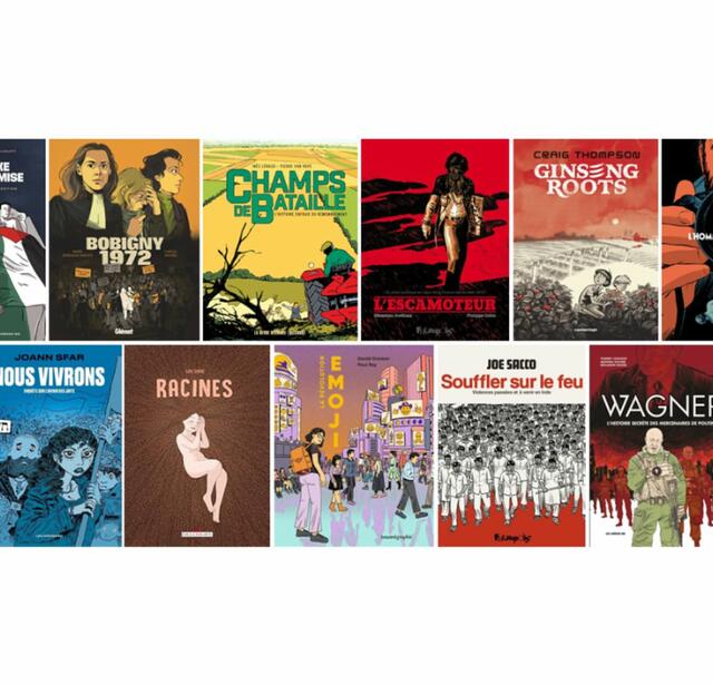 Les finalistes du prix France Info de la BD d’actualité et de reportage 2025
