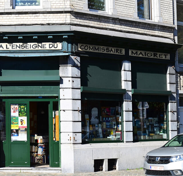La librairie À l'enseigne du commissaire Maigret, à Liège, en Belgique