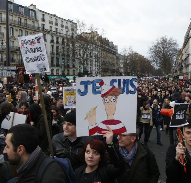 Manifestation hommage Charlie Hebdo 11 janvier 2015