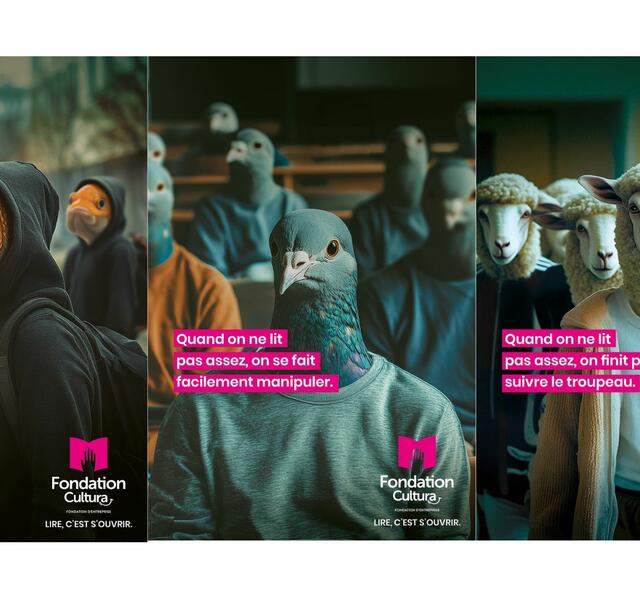 Visuels Fondation Cultura Campagne de promotion de la lecture 2025