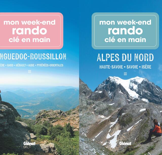 Les premiers titres de la collection "Mon week-end rando clé en main" des éditions Glénat