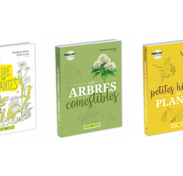 Les trois premiers titres de la collection Trésors de nature