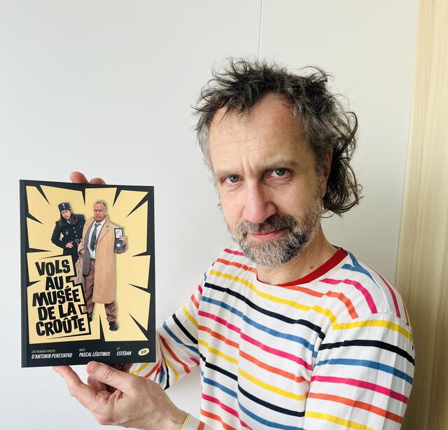 Antonin Peretjatko avec Pascal Legitimus et Esteban Vols au musee de la croute Seuil 0.jpg