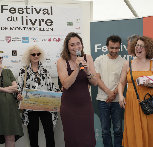 Adèle Yon à la remise du prix Régine Deforges