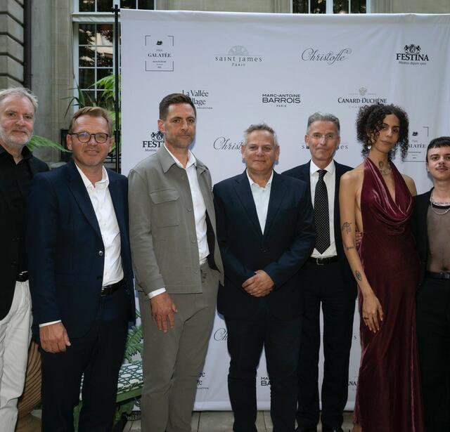 Les lauréats du prix Galatée entourés des partenaires
