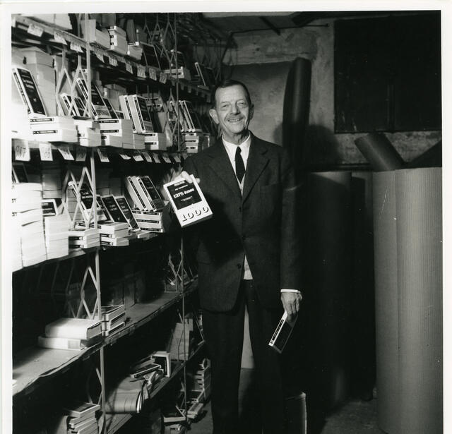Marcel Duhamel, fondateur de la Série Noire (Gallimard). Photo datée de 1966.