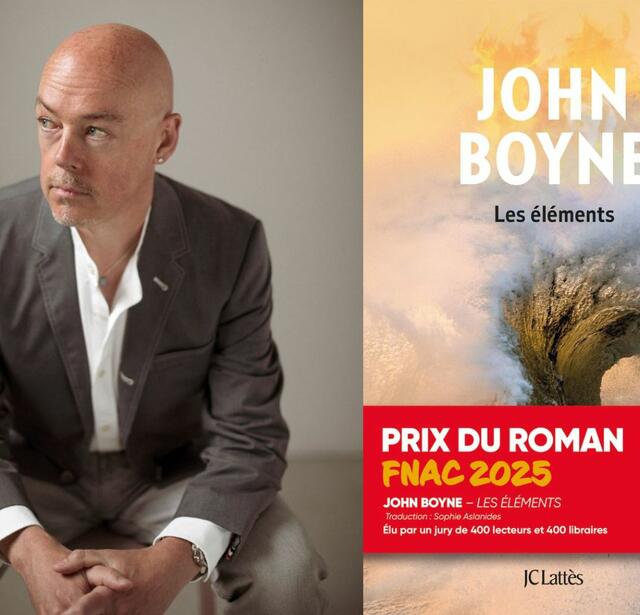 John Boyne, Les Éléments, lauréat du prix Roman Fnac 2025 