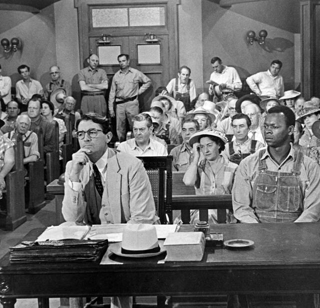Grégory Peck dans le film ToKillAMockingbird. AFP.jpg