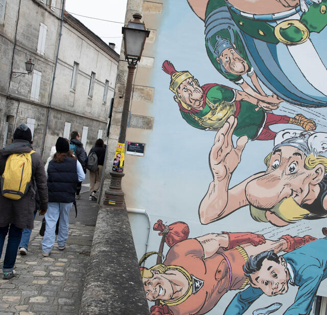 Fresque dans une rue à Angoulême