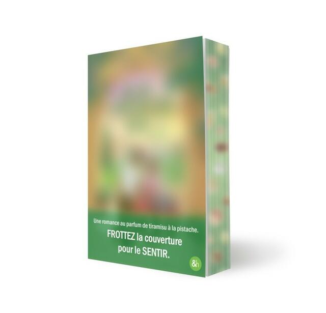 Le teasing flouté de la 1ère couverture olfactive de HarperCollins avant sa révélation le 20 février