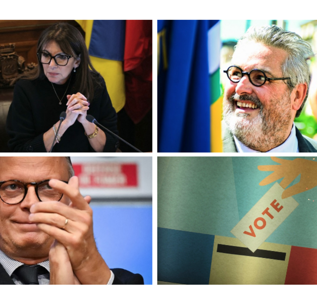 Anne Hidalgo, Olivier Bianchi et Édouard Philippe