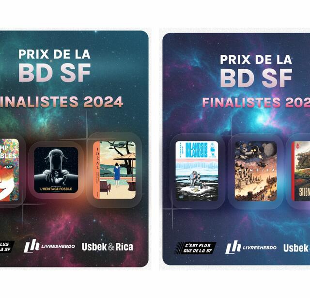 Les finalistes des prix de la BD SF 2024 & 2025