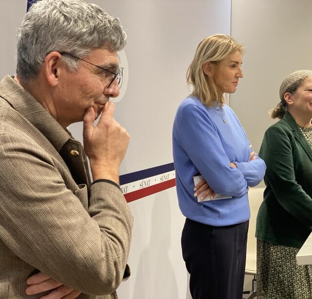 Pierre Ouzoulias, Agnès Levren et Laure Darcos 