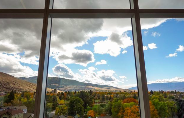 Une vue depuis la Missoula Public Library, meilleure bibliothèque du monde 2022 selon l'Ifla. (Capture d'écran Instagram)