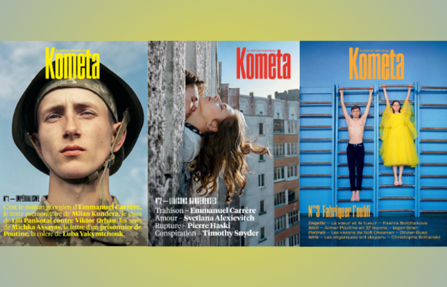 Les trois premiers numéros du mook Kometa