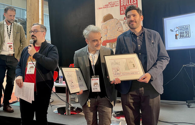 Will McPhail est lauréat du Prix Comics 2024 de l'association des critiques et journalistes de BD, pour Au-dedans (404 Graphic)crédits Fanny Guyomard