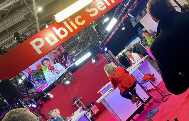 Public Sénat a posé son plateau au Congrès 2024 de l'Association des maires de France.