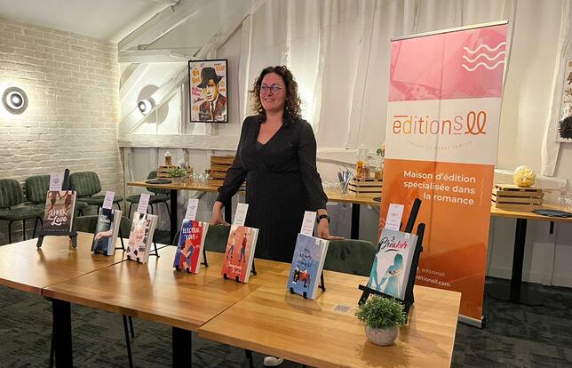 Odile Levert fondatrice LL édition lors de la soirée de lancement