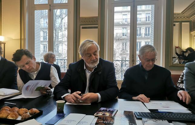 Sylvain Tesson, Vincent Montagne et Alain Boinet