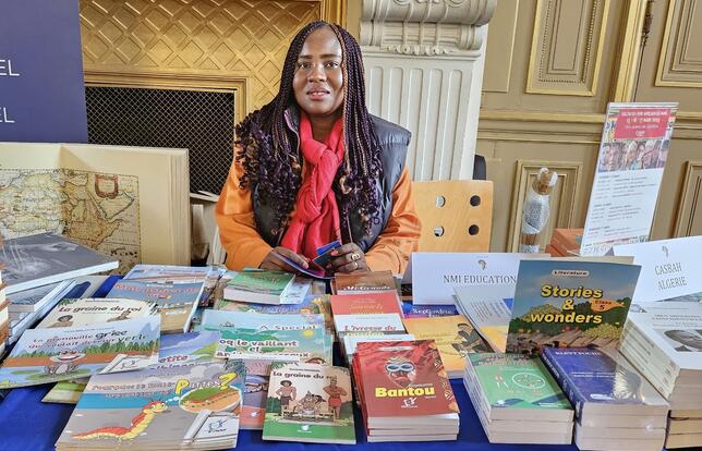 Gisèle Mela Ngadehi au Salon du livre africain de Paris, 2024