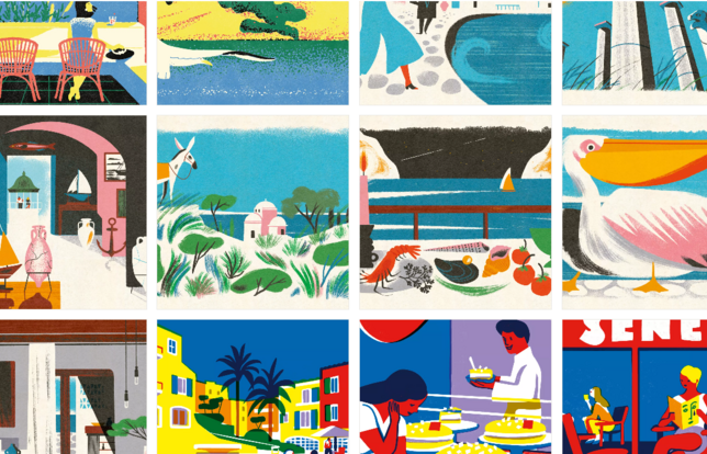 Les illustrations des City Guide Resorts Louis Vuitton