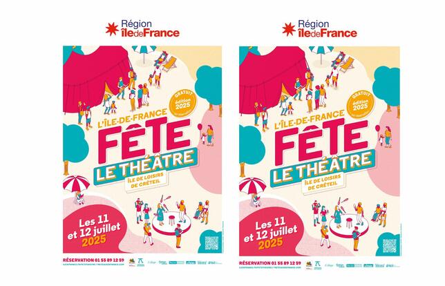 Affiche L'île de France fête le théâtre 2025