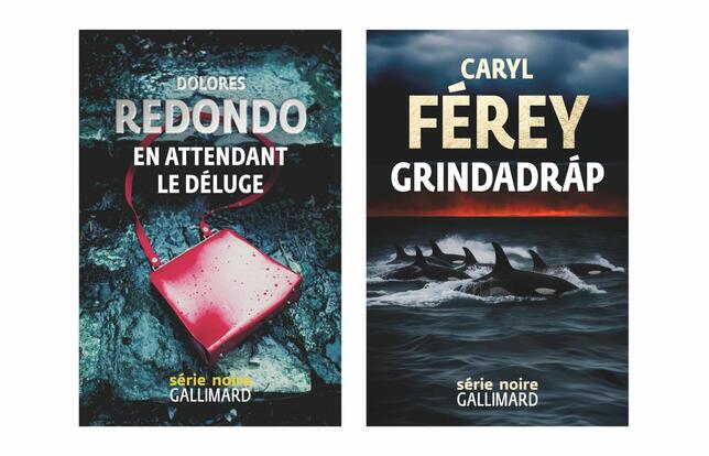 En attendant le déluge de Dolores Redondo (2024) et Grindadrap de Caryl Férey (2025), tous deux à la Série Noire
