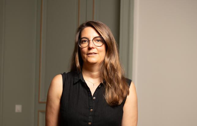 Alexandra Charroin-Spangenberg, présidente du Syndicat de la librairie française