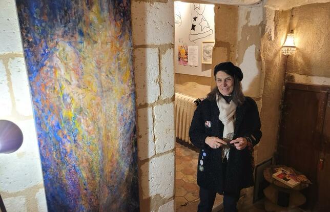 Isabelle Béringer dans sa maison à Angoulême